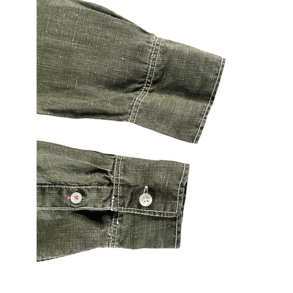 Tommy Bahama Shirt Womens XS Linen Coastalina Long Sleeve Button Up Green - Picture 5 of 16